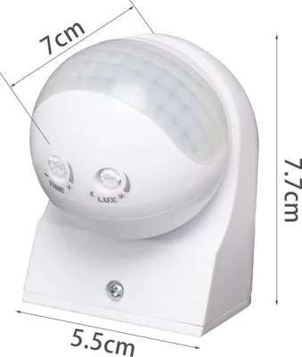 Produktbild von Bewegungsmelder, Sensor 5A 800W 180 Grad Erfassungswinkel 30m Reichweite für Innen und Außen