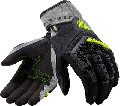 Produktbild von Revit Mangrove Motorrad Handschuhe, schwarz/grau/gelb, 2XL