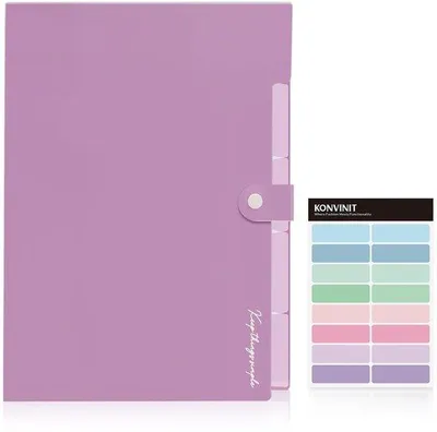 Productafbeelding van A4 documentenmap van karton, sorteermap met klittenbandsluiting, archiefmap, bureauorganizer, blauw