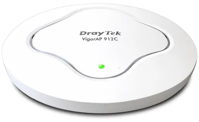 Productafbeelding van DrayTek VigorAP 912C (802.11ac Mesh-WLAN accesspoint, 1x 2,4 GHz + 1x 5 GHz frequentieband)
