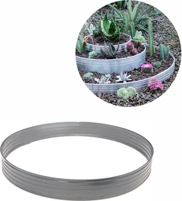 Produktbild von Baumring aus Alu Höhe 140 mm Durchmesser 0.6 m | Baumumrandung | Pflanzringe | Beeteinfassung | Rasenkante