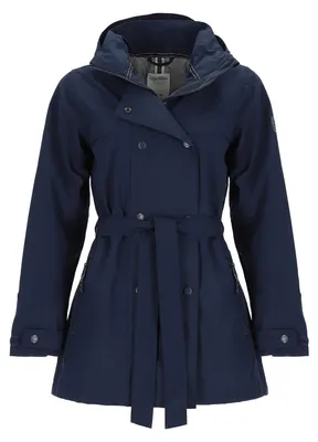 Produktbild von Dry Fashion Damen Trenchcoat Orth mit Innenfutter - Funktionsmantel wasserdicht, winddicht, atmungsaktiv in Navy Größe 42