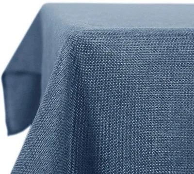 Immagine prodotto di Tovaglia Lotus Effect blu effetto lino 130x280 cm idrorepellente
