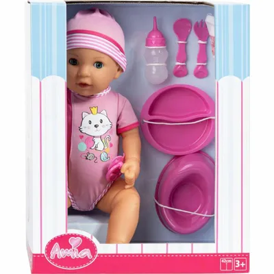 Zdjęcie produktu dla AM baby puppy "Mia" z akcesoriami, 42 cm