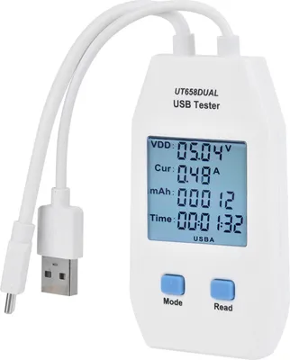 Zdjęcie produktu dla UNi T LCD USB Tester Detektor Woltomierz Amperomierz Cyfrowy miernik mocy (UT658 Dual)