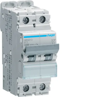 Produktbild von Leitungsschutzschalter 1P+N 10kA B-Charakteristik 13A 2 Module