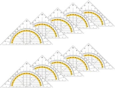 Produktbild von Plastikfehler, Geometriesatz, 10 Stück