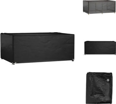 Obrázok produktu pre vidaXL Obal na záhradný nábytok 8 očiek 180x122x75 cm obdĺžnikový - Ochranné kryty na záhradný nábytok