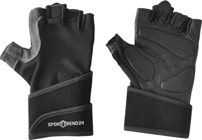 Produktbild von Sporttrend 24® Trainingshandschuhe mit Handgelenkstütze S-XXL schwarz | Fitnesshandschuhe Sporthandschuhe (S)