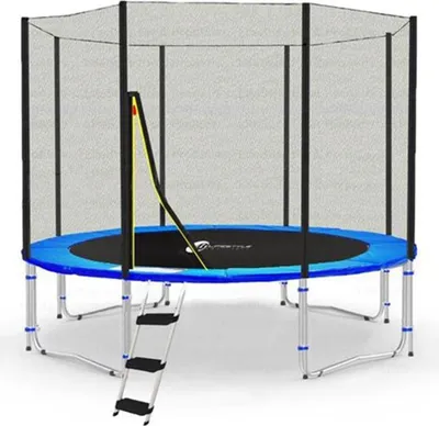 Produktbild von LifeStyle Classico Trampolin mit Netz außen - LS-C305-B - Ø 305cm - Blau