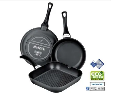 Produktbild von Bra M350030 Monix Solid+ 28 Cm Grillpfanne Schwarz Schwarz One Size