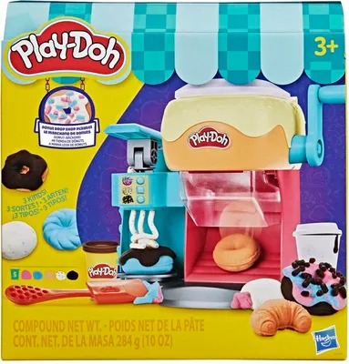 Produktbild von Play-Doh Donut Drop Shop, Knete Set, Spielzeug Essen, Kreatives Spielzeug, Ab 3 Jahren