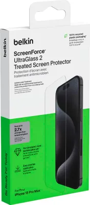 Zdjęcie produktu dla Belkin Screenforce UltraGlass2 antib. Phone 15 Pro Max OVA134zz