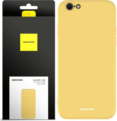 Immagine prodotto di Custodia in silicone SPACECASE Custodia in silicone per iPhone 7/8/SE Giallo