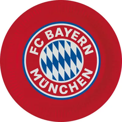 Produktbild von 8 Pappteller FC Bayern München 23cm