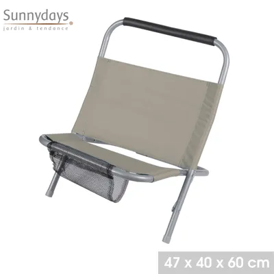 Produktbild von Klappstuhl beige 47x40x60cm