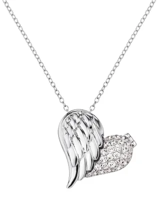 Produktbild von Engelsrufer ERN-WITHLOVE-02-ZI Damen Collier Herz Silber weiß 44 cm