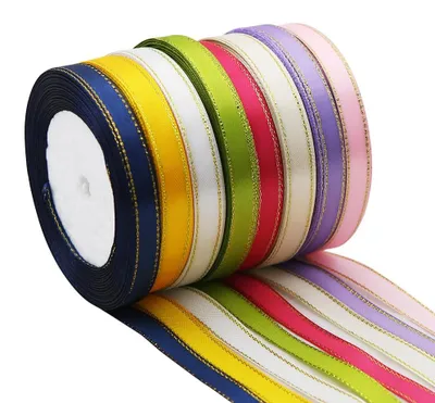Satinband-Set, 8 Rollen, 200 m, 1 cm, bunt
