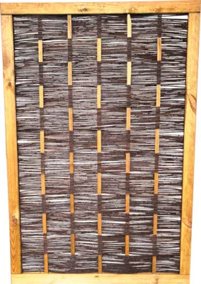Produktbild von Zaun Teilelement, Weidengeflechtzaun Ätna 120 x 180 cm braun