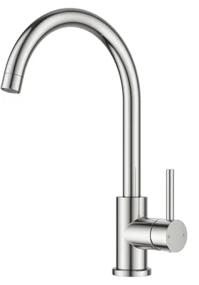 Produktbild von Küchenarmatur, Küchenmischer, Edelstahl, 360° schwenkbar, Einhebelmischer für Warm- und Kaltwasser, Edelstahl