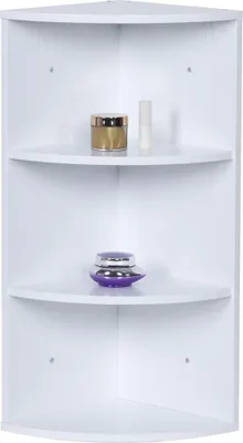 Immagine prodotto di Mensola angolare a 3 ripiani - Design salvaspazio in MDF