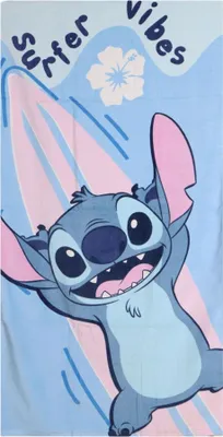 Image de Serviette de plage Disney Stitch en coton