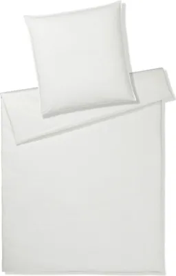Produktbild von elegante Washed Baumwolle-Bettwäsche-Garnitur Crisp Farbe White Größe 140x200+70x90cm