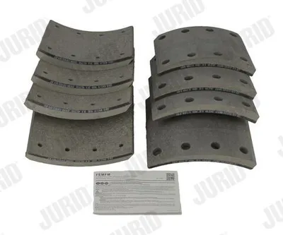 Produktbild von JURID Bremsbelagsatz Trommelbremse 1928304040 Hinten 20,2mm 255mm 180mm Schachtel 9,685kg