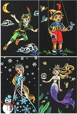 Immagine prodotto di Fiaba magica gratta e vinci (4 pezzi) 20x15 cm