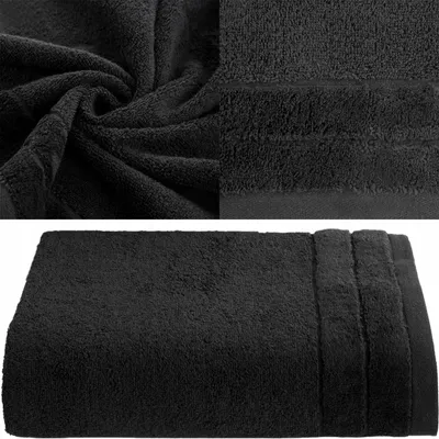 Produktbild von Eurofirany Badetuch 100% Baumwolle 70x140 cm Schwarz