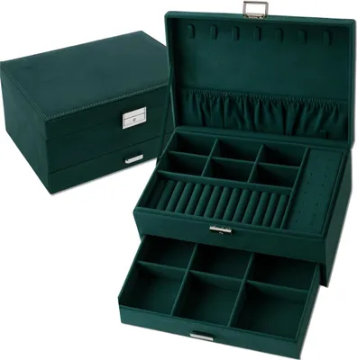 Produktbild von EDIBAZZAR | Aufbewahrungsbox, Doppelbox, große Schmuckschatulle