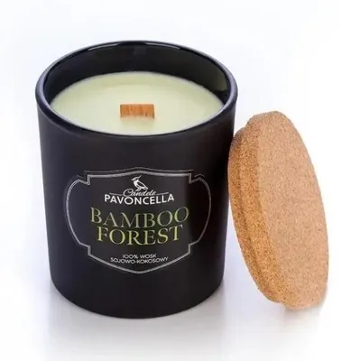 Obrázek produktu pro Sójová svíčka Bamboo Forest, černá, 135 g – Pavoncella