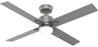 Immagine prodotto di Ventilatore da soffitto a risparmio energetico con luce LED e telecomando Mila Argento 132 cm
