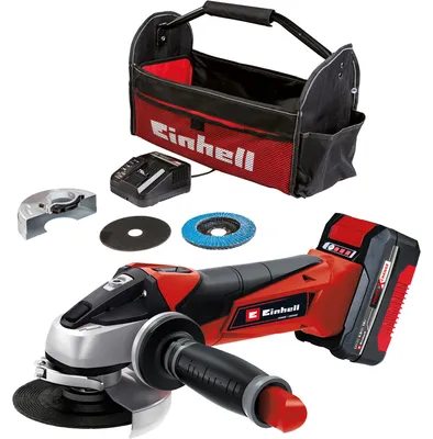 Productafbeelding van Einhell Power X-Change accu-haakse slijper TE-AG 18/115 Li (1x 4,0Ah)