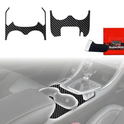 Immagine prodotto di Pellicole protettive 2in1 Grizz Protector per la console centrale - Ford Mondeo MK5 (2014-2022), effetto carbonio lucido