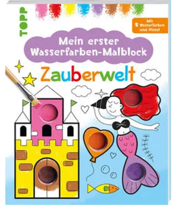 Produktbild von Mein erster Wasserfarben-Malblock - Zauberwelt
