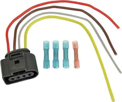 Image de Kit de réparation du câble de la bobine d'allumage, côté bobine d'allumage 210mm METZGER pour AUDI A6 C6