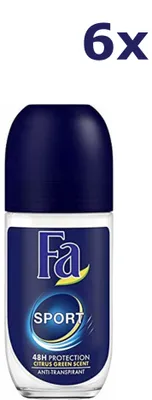 Produktbild von Fa Deo Roller Sport 50 ml – 6er Pack