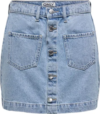 Produktbild von ONLY Jeansrock mit Knopfleiste und aufgesetzten Taschen Größe: XL