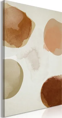 Produktbild von Vlies Leinwandbild - Beige Abstraction (1 Part) Vertical 40x60 cm Abstrakt a-A-0819-b-a