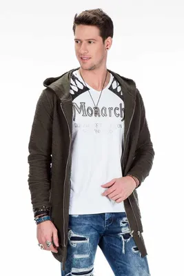 Produktbild von CL296 Herren Sweatjacke mit stylischem Doppelreißverschluss
