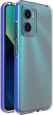 Zdjęcie produktu dla Spring Case pokrowiec żelowe etui z kolorową ramką do Xiaomi Redmi 10 ciemnoniebieski