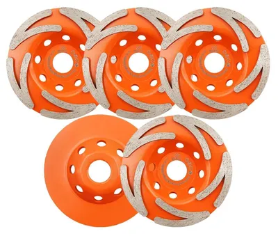 Produktbild von Diamant Schleifscheibe 115mm 5er Set für Beton, Granit, Marmor, Stein