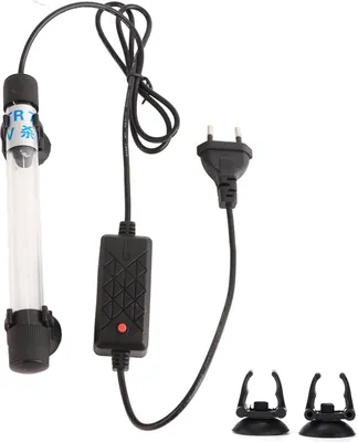 Image de Lampe de plongée pour aquarium avec lumière propre, stérilisateur UV, lampe à algues vertes pour aquarium, bassin, fiche EU, 220-240 V, 7 W