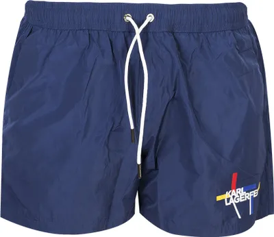 Image de Maillot de bain homme KARL LAGERFELD KL20MBS01 Couleur : Bleu, Taille : S