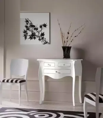 Produktbild von Konsole Klassischer Luxus Italien Design Möbel Holz Weiß Sideboard