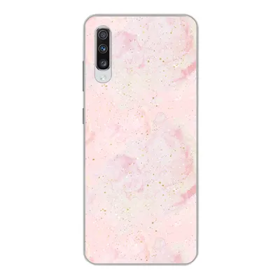 Produktbild von MuchoWow® Handyhülle Schutzhülle Hülle für Samsung Galaxy A70 Marmor - Rosa - Glitter - Gold - Muster Silikon Softcase Handy Hülle - Schutzhaube