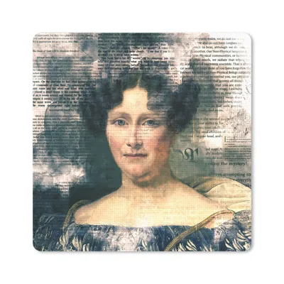 Produktbild von MuchoWow® Mauspad Mousepad Johanna Henriette Engelen - Dubois Drahonet - Zeitungsartikel 20x20 cm - Mousepads - Maus Mat - Pad - Mausunterlage - Desk Mat - Bureauartikeln