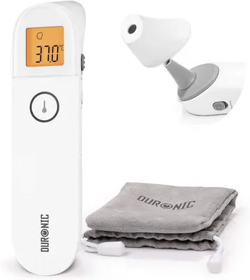 Produktbild von Duronic IRT3W 3 in 1 Infrarot-Thermometer | Strinthermometer kontaktlos | Digitale Fiebermessung | Für Babys, Kinder, Erwachsene und Gegenstände | Einfache Bedienung und genaues Ergebnis