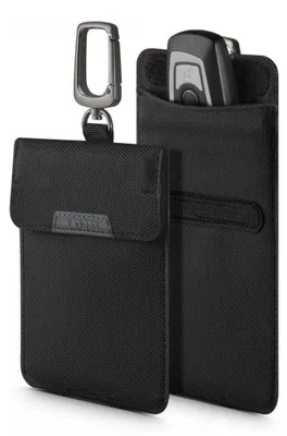 Produktbild von Spigen Faraday Cage Tasche Schlüsselloser RFID-Signalblocker - Schwarz